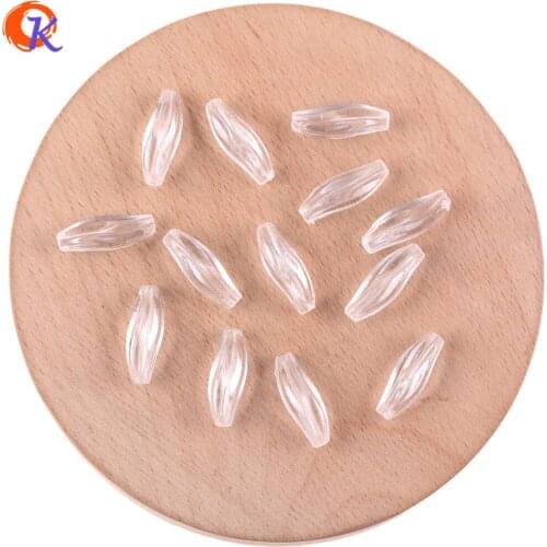 Cordial Design 6x18mm 1500Pcs Jewelry Accessories/Acrylic Beads/Stick Shape/Clear Beads/DIY Making/Hand Made/Earring Findings