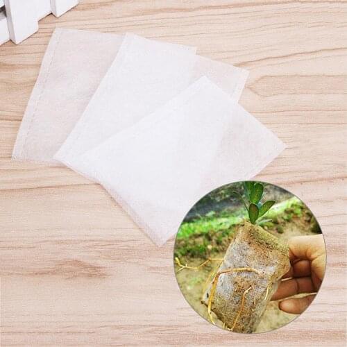 2018 100pcs Nursery Pots Seedling Raising Bags fabrics Garden Nursery bags Supplies