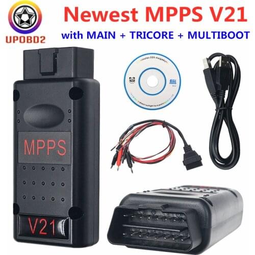 2020 MPPS V21 with Breakout Tricore Cable MAIN + TRICORE + MULTIBOOT OBD2 Diagnostic Cable Support EDC17C46 and EDC17C64 ECUs