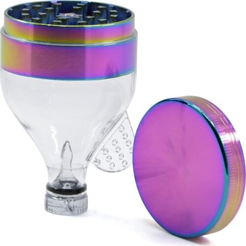 63MM 3-Layers Colorful Metal Tobacco Grinder Weed Grinder Dry Herb Smoking Accessories Hemp Pepper Pot Spice Mill Grinder