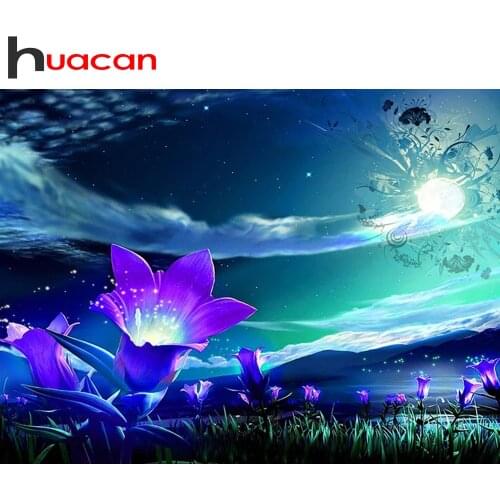 Huacan Diamond Embroidery Mosaic Scenic 5D DIY Diamond Painting Landscape Picture Of Rhinestones Decoration Home Gift