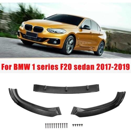 For BMW 1 Series F20 sedan Base 118i 120i 125i 2017-2019 Car Front Bumper Lip Spoiler Bumper Diffuser Protector Body Kit