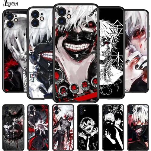 Tokyo Ghoul Japanese Anime for Apple iPhone 12 Pro Max Mini 11 Pro XS Max X XR 6S 6 7 8 Plus 5 5S SE2020 Black Phone Case