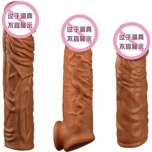 Penis Extender Penis Condoms Dick Penis Pump Silicone Spike Braces Penis Attachment Sex Toy Penis Enlargement Penis Sleeve Adult