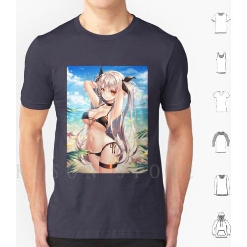 Prinz Eugen Azur Lane T Shirt Cotton Men Diy Print Anime Manga Japan Japanese Animation Cartoon Movie Azur Lane Azur