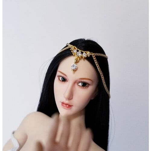 Custom 1:6 Scale Colorful Headdress hair accessories For 12" Female Body Doll
