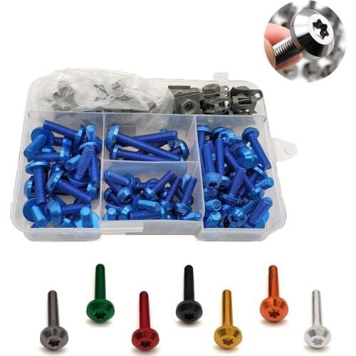 Motorcycle Windscreen Fairing Screws Fastener Clips Body Spring Bolts Kit For YAMAHA MT-01 R6S CANADA VERSION R6S EUROPE VERSION