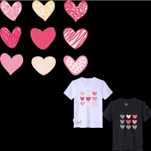 Heart Love Transfers Ironing Sticker Lovely Animal Decal For Clothes A-Level Washable Appliques Jacket Patches