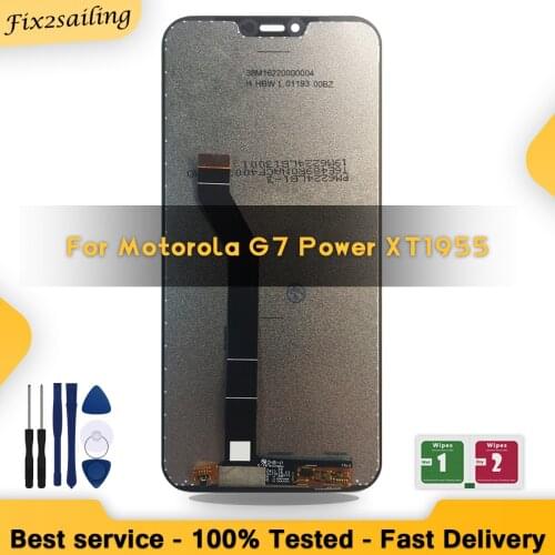 6.2" For Motorola Moto G7 Power XT1955 LCD Display Touch screen sensor Panel Digitizer Assembly For Moto G7Power LCD