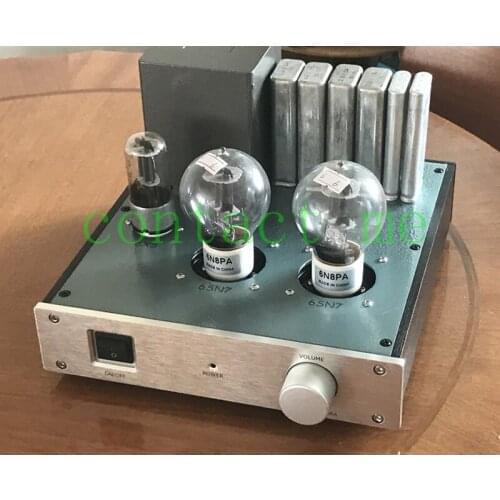 6SN7 pre-amplifier, gain 12DB, residual noise 0.2MV, frequency response 10HZ-100KHZ=0DB