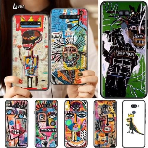 Jean Michel Basquiat Art For LG K92 K62 K52 K42 K31 K22 K71 K61 K51S K41S K30 K20 G8 G8S G8X ThinQ Silicone Phone Case