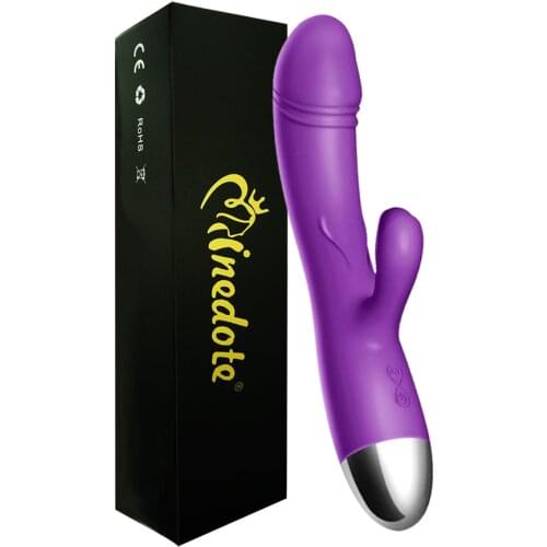 G Spot Vibrator for Women Dual Vibration Silicone Dildo Female Vagina Clitoris Massager Sex Toys for Women Adult Toys Waterproof