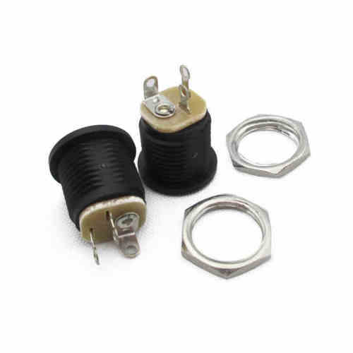 10PCS High Quality Effect/Pedal DC Power Supply Jack Socket F/S BK DC022