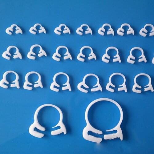 100PCS PlasticLock clippix ratcheting spring hose clamp Strong Snap Ratcheting Buckles Fixed Clips Fastener