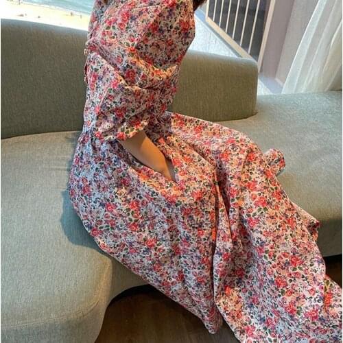 2021 Two floral floral dress women