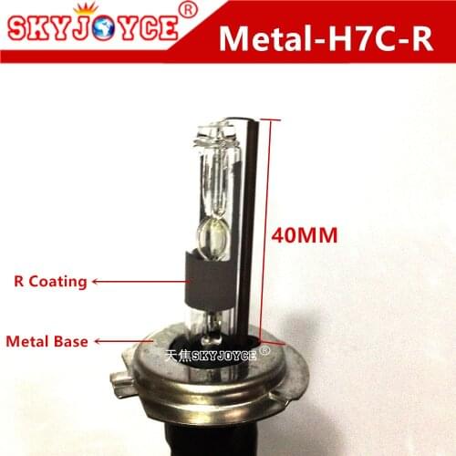 2X metal base H7C-R 5000K 4300K 6000K 8000K 35W 12V H7C H7R xenon Coating layer short tube hid xenon H7 H7C metallic Accessories