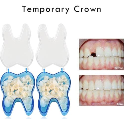 50pcs Dental Temporary Crown 25pcs Teeth Anterior With 25pcs Posterior Dentist Materials Dentistry Dental Accessories Tool