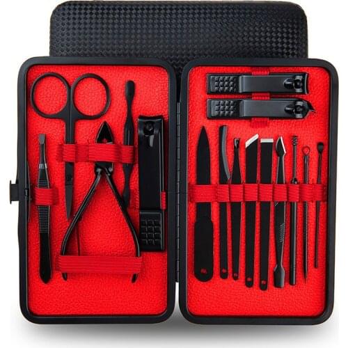 7/16PCS Nail Clippers Pedicure Set Stainless Steel Multifunction Nail Cutter Trimmer Care Manicure Beauty Nail Art Tool Kit