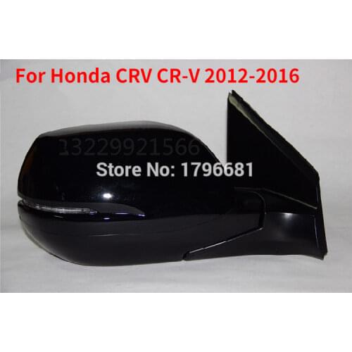 CAPQX 9pin side mirror Automatic folding Electric heated LED turn signal for HONDA CRV CR-V 2012 2013 2014-2016 rearview mirror