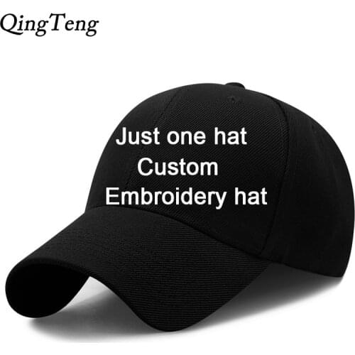 Custom Logo Baseball Cap Text Photo Team Embroidery Bone Cap Gorras Casual Casquette Men Dad Hat Snapback Caps For Men Women