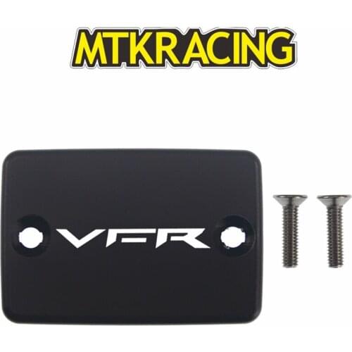 CNC Aluminum Motorcycle Brake Fluid Fuel Reservoir Tank Cover Cap FOR HONDA VFR 1200 F VFR1200F 2010