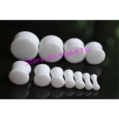 Double Flared Ear Plugs Flesh Tunnel Acrylic Ear Piercing Neon Earring Taper Stretchers 3-20mm 110pcs/lot Free Shipping Popular