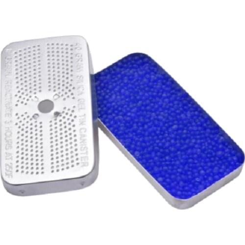 Indicating Moisture Reusable Silica Gel Desiccant Canister Sturdy Aluminum Dehumidifier Blue Change To Pink With Non Toxic