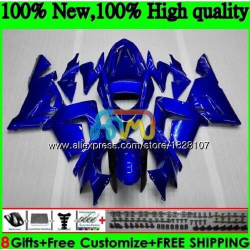 Body For KAWASAKI ZX 1000 CC ZX 10 R ZX-10R 04 05 15BS.12 ZX1000CC 1000CC Glossy blue ZX 10R ZX10R 04 05 2004 2005 Fairing kit