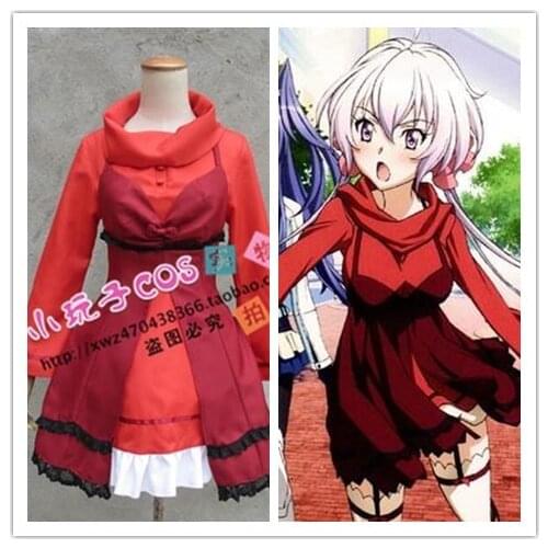 Senki Zessho Symphogear Yukine Chris Cosplay Costume