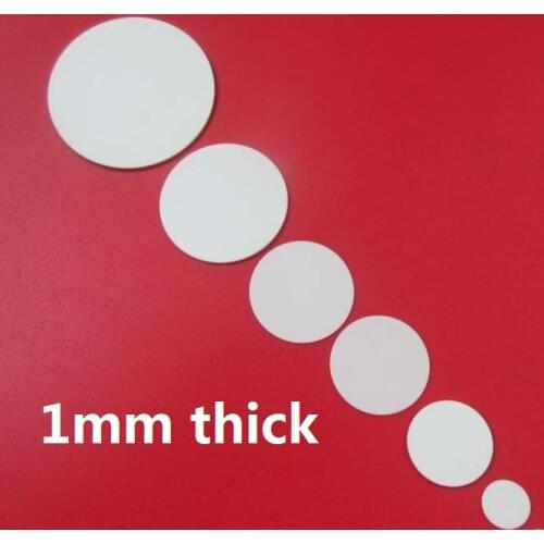 1mm thick aluminium oxide round ceramic wafer alumina ceramic chip aluminum oxide AlO corundum ceramic disc plate