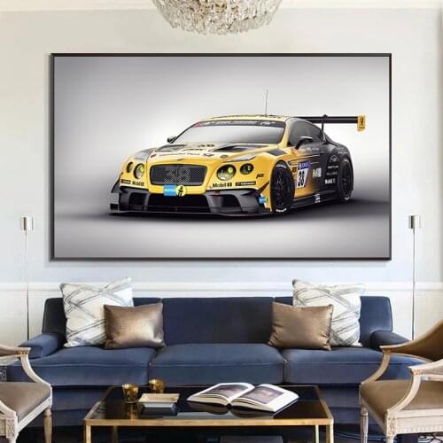 Wall Art Pictures Posters and Prints Wall Art Canvas Painting Racing Car Posters Pictures for Living Room Home Decorative Arts