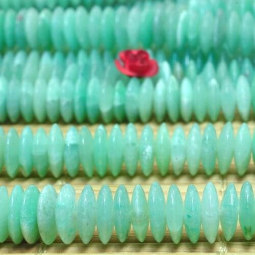 Natural Green Aventurine Smooth Disc Rondelle Loose Beads Wholesale Gemstone Semi Precious Stone Bracelet Necklace Jewelry Diy