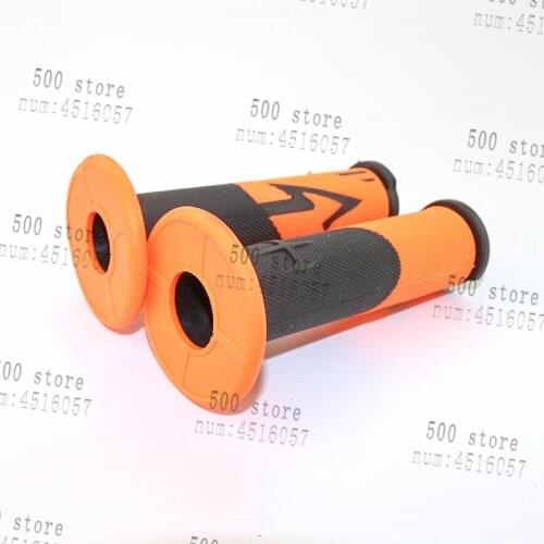 Orange 7/8" 22mm Motorcycle Rubber Hand Grips Handle Gel for KTM Duke 125 200 250 390 EXC EXCF SX SXF XC XCF XCW 2004- 2017