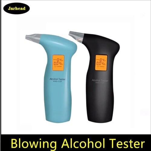 Portable Blowing Alcohol Tester LED Display Digital Alcohol Test Detector Breath Alcohol Analyzer Tester For Drunk Driving