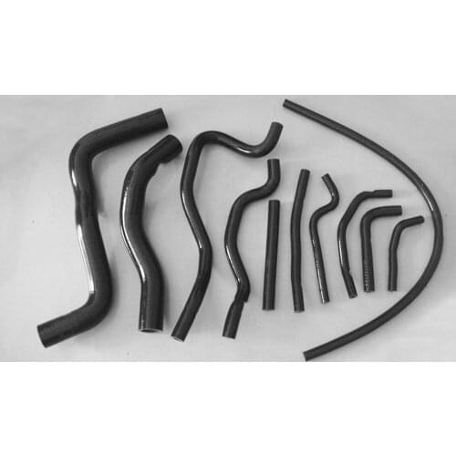 Black Radiator Coolant Hose For Mitsubishi Galant 2.5 EC5A/EC5W 6A13TT VR-4 1996-2004