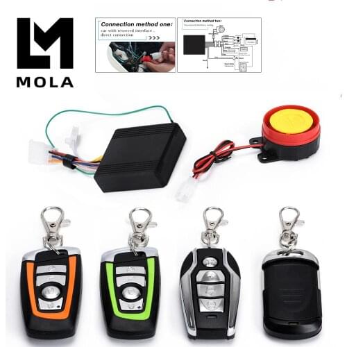 Universal Scooter Motor Anti-Theft Keamanan Alarm Sistem Mesin Mulai Remote Control
