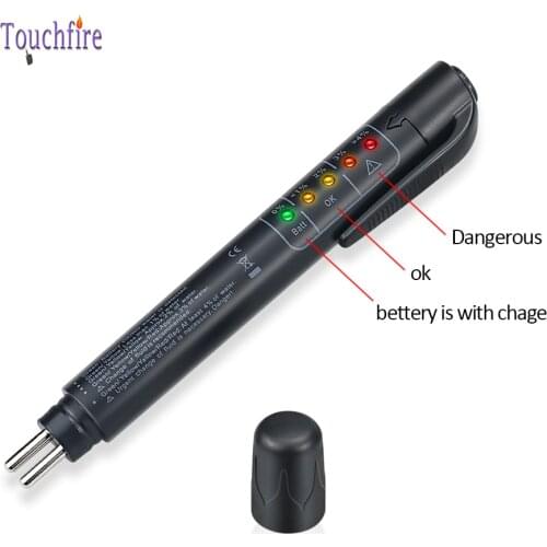 1pcs LED Brake Oil Testing Pen Automobile Brake Oil Water Content Detection Diagnostic Pen Motorcycle Brake Fluid 1.5V Tester