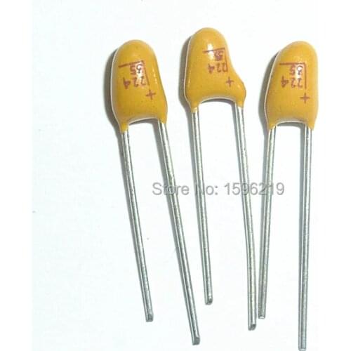 20pcs Tantalum capacitor 0.22uF 35V Brand New 35V0.22uF DIP Radial