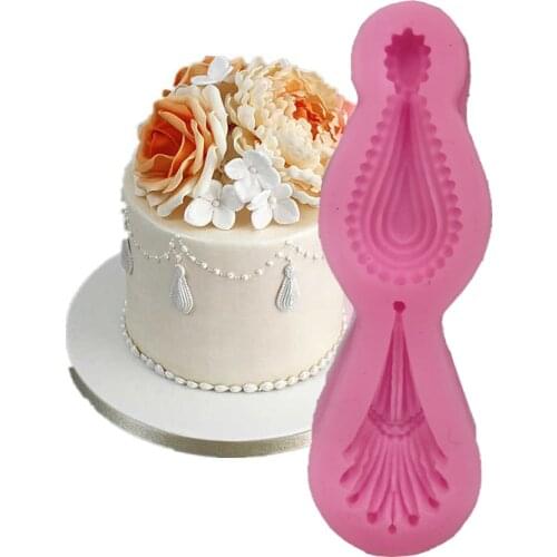 3D European Lace Series Silicone Mold Fondant Cake Rim Mould Cake Decorating Pastry Baking Molds For Sugar Bread Cupcake Soap