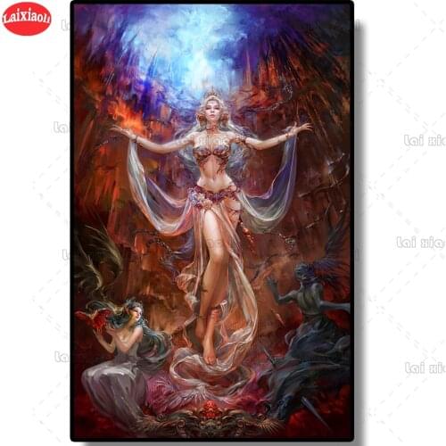 Diamond painting Fantasy art, sexy goddess new 5d diamond embroidery cross stitch full square round 3D DIY graffiti home decor