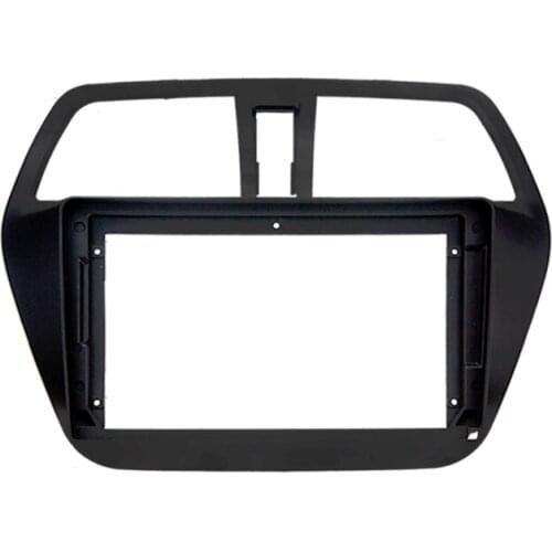 Car Fascias Navigation Fascia Dash Frame Kit For 9" Universal Android Multimedia Player For Suzuki S-Cross 2014 2015 2016 2017