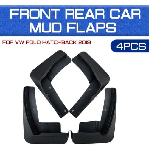 For VW POLO Hatchback 2019 Car Front Rear Car Mudguards Fender Flares Mud Guard Flap Anti Splash Mudflaps