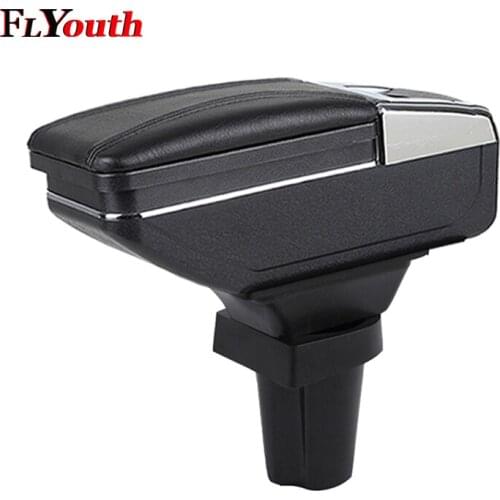 Car Armrest Box Center Storage Box With Cup Holder Ashtray Stowing Tidying Arm Rest Rotatable Car-styling For Honda CR-Z CRZ