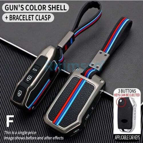 Zinc Alloy Car Remote Flip Key Case Cover For Kia Sportage Ceed Sorento Cerato Forte KX3 K5 2017 2018 2019 2020 Remote Fob Key