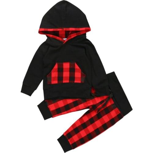 Newborn Baby Girl Boy Clothes Hoodies Coat Tops T shirt Long Pants Outfits Set Size 0-24M