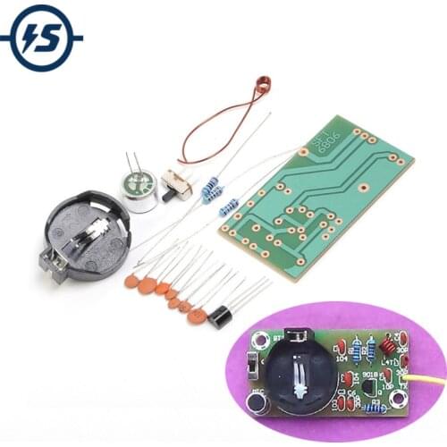 Electronic DIY Kit FM Transmitter Module Frequency Modulation Wireless Microphone Board Parts Kits Simple Production Suite