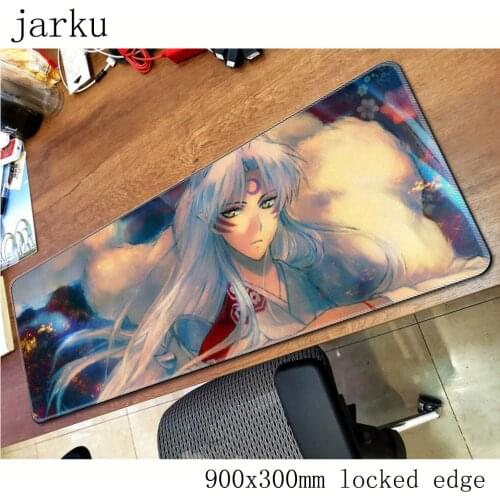 Inuyasha mouse pad gamer 900x300mm notbook mouse mat large gaming mousepad Professional pad mouse PC desk padmouse accessories