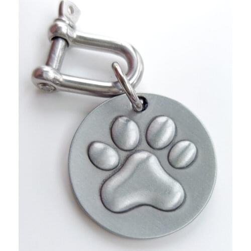 Personalized Medium Dog ID Tag Deep Engraved Copper-nickel For Large Dogs Collar MW005 German Shepherd Pit Bull Terrier Labrador