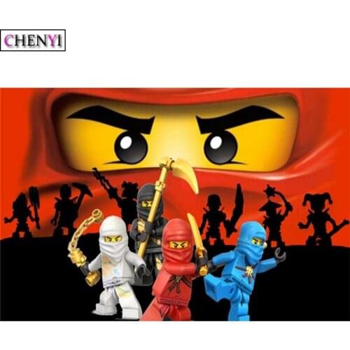 CHENYI 5D DIY Diamond Painting Cartoon Warrior Embroidery Cross Stitch Kits Mosaic Paint With Diamonds Art Home Decoration Gift