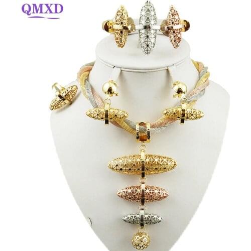 Bridal jewelry set super quality african big jewelry sets best quality costume gold jewelry set women necklace wedding sets